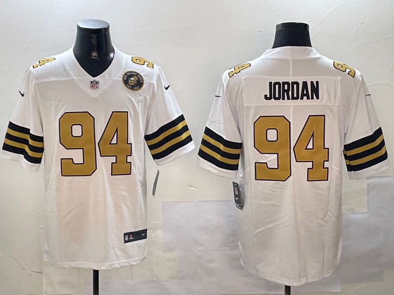 Men New Orleans Saints #94 Jordan White 2024 Nike Limited NFL Jersey style 3